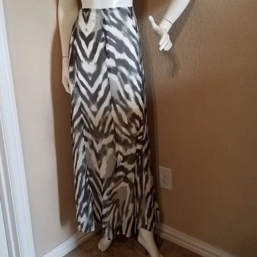 New York & Company Zebra Print Maxi Dress
